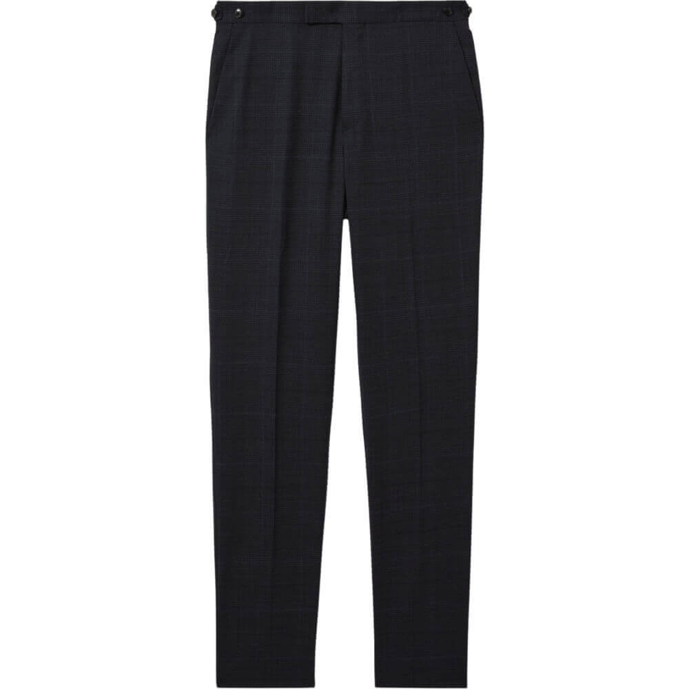 REISS GRACE Wool Blend Prince of Wales Check Trousers